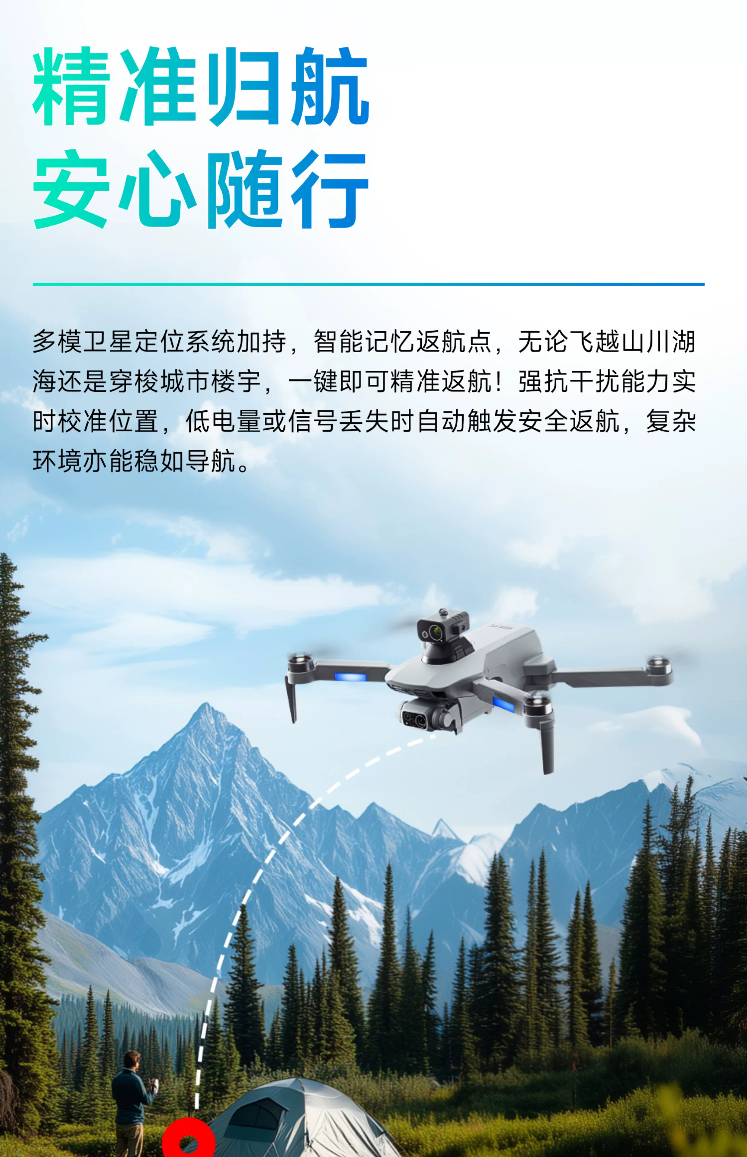 4DRC drone with built-in screen, entry-level aerial photography, high-definition professional GPS, automatic return 10000 meters, large brushless