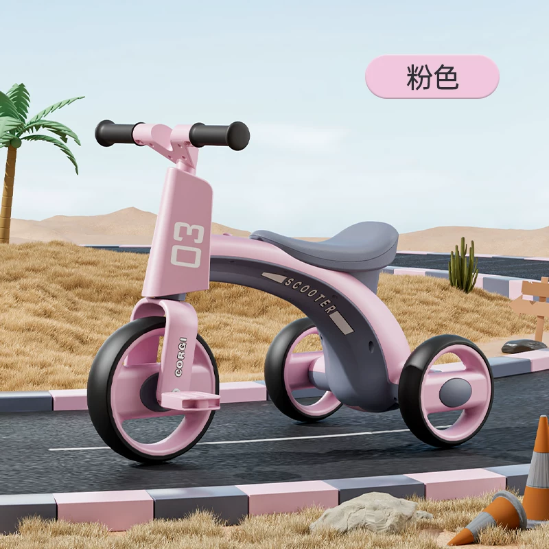 Children's tricycles, bicycles, boys and girls aged 1-3 to 6, music, lighting, pedaling toy bikes, lightweight toys for children, and a walking tool for children