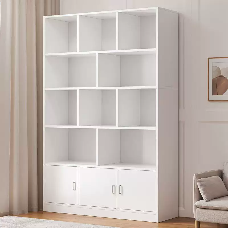 Bookshelf, floor to ceiling storage rack, integrated wall mounted bookshelf, household bookshelf, cabinet, storage cabinet, display cabinet, simple multi-layer design