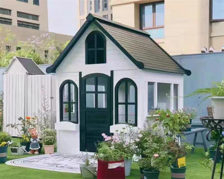 Kindergarten Outdoor Doll Home Wooden Kitchen Children's Outdoor Mobile Game House Garden Anti corrosion Wooden House Assembly