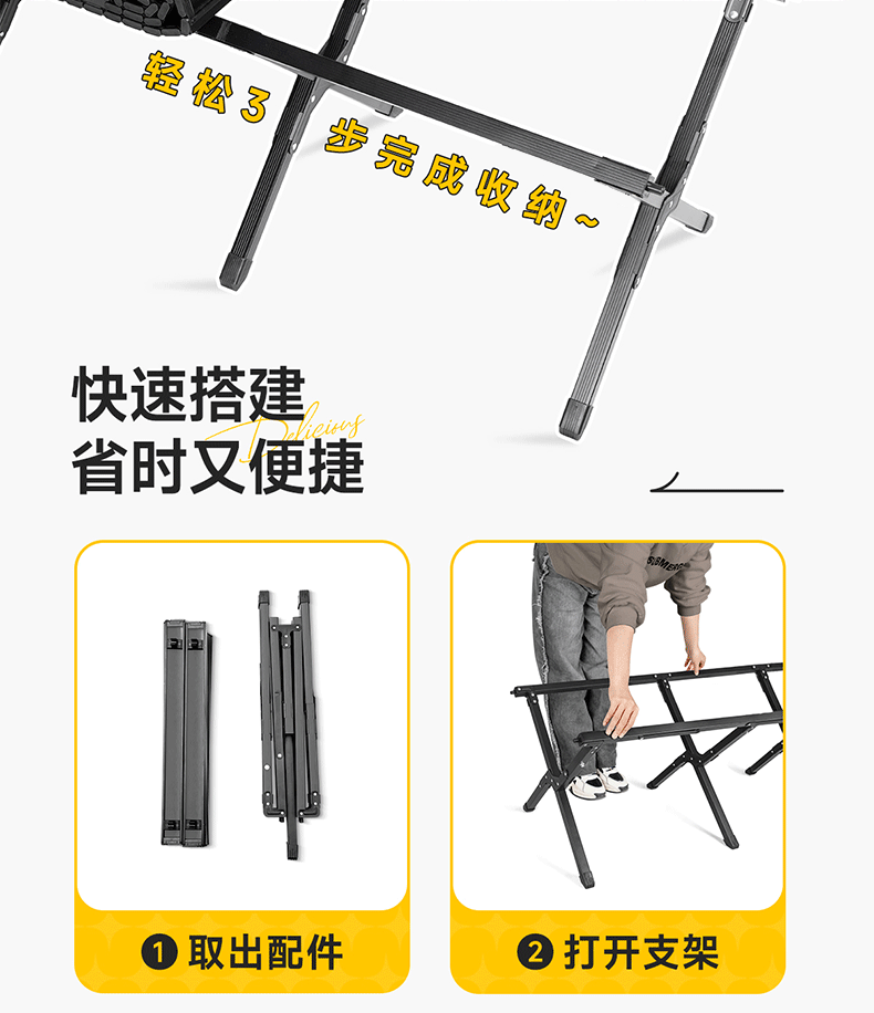 Outdoor Chicken rolls table folding table portable camping supplies set folding picnic table stall barbecue tables and chairs