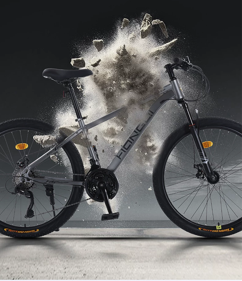 Red Flag Official Flagship Store Mountain Bike Male and Female Adult Off road Variable Speed Highway Purple Tire Youth Bike