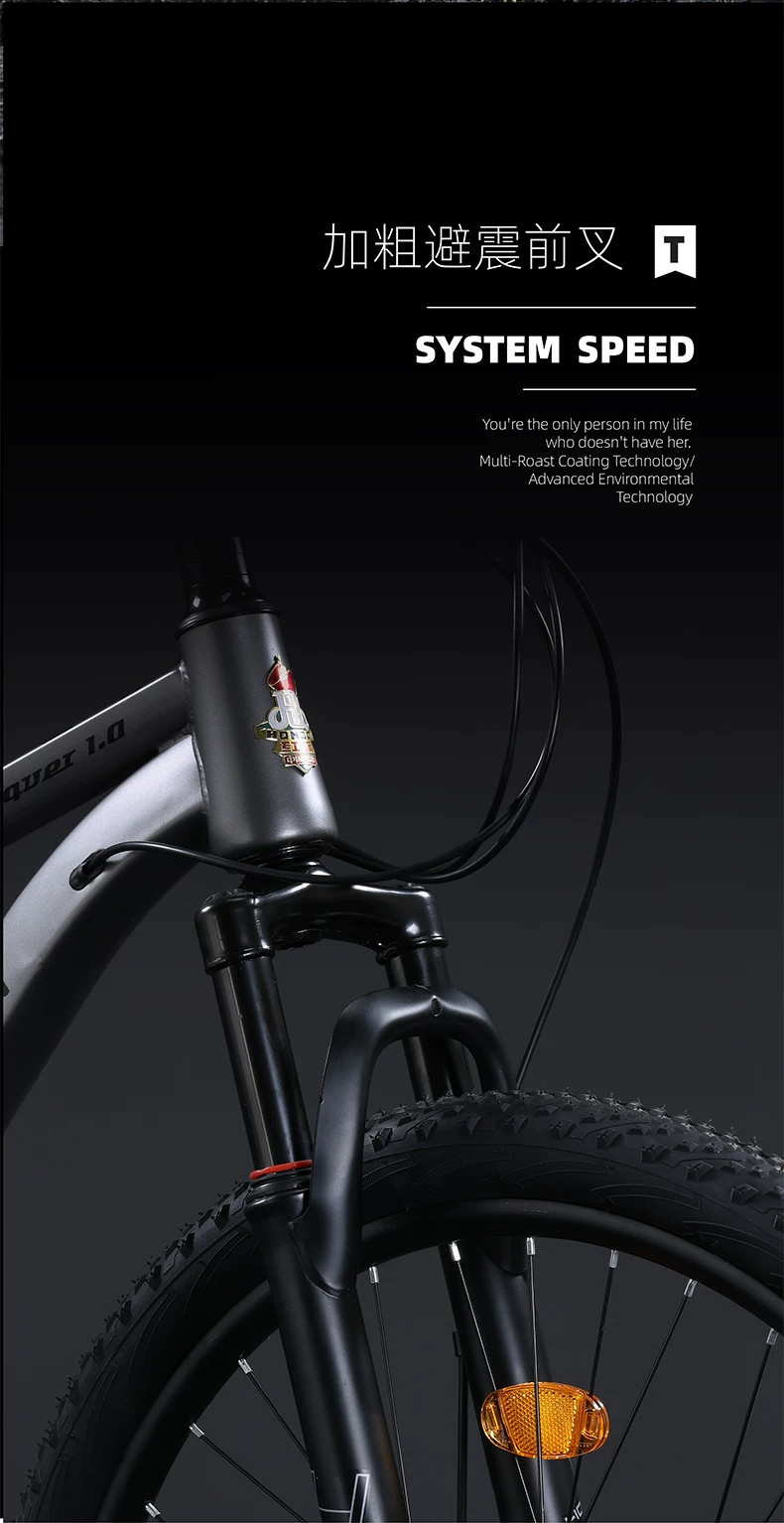 Red Flag Official Flagship Store Mountain Bike Male and Female Adult Off road Variable Speed Highway Purple Tire Youth Bike