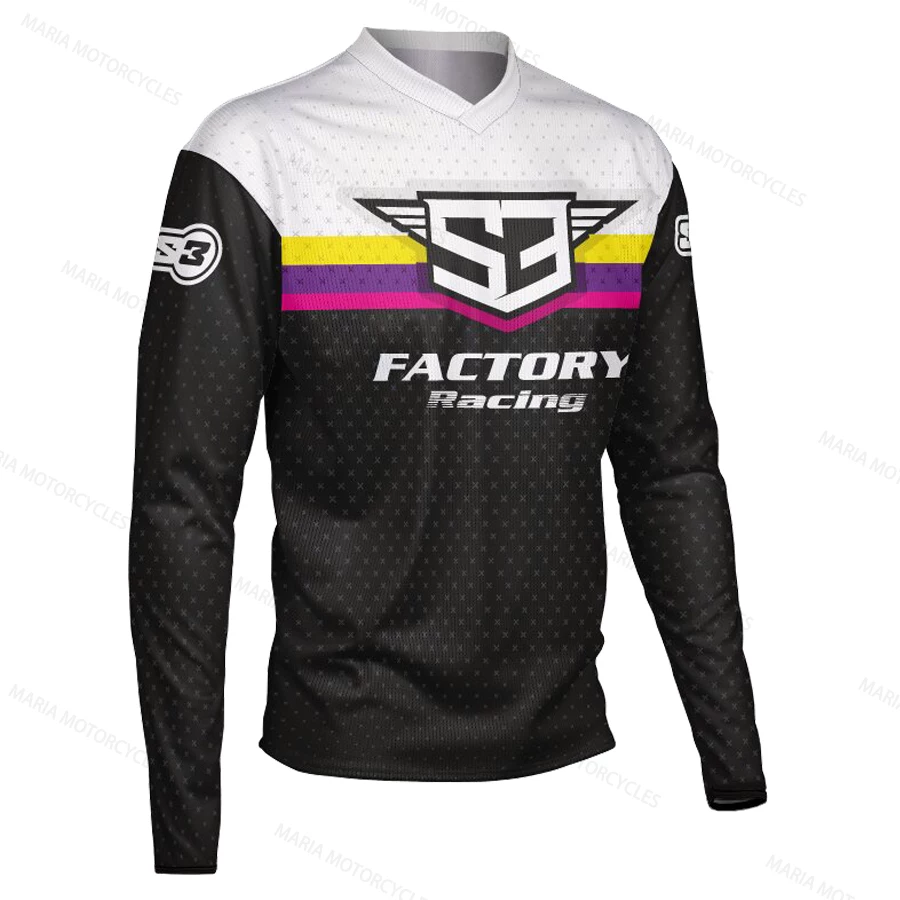S3 motorcycle shirt racing suit quick dry long sleeved motorcycle suit mountain off-road riding suit bicycle speed conquer men