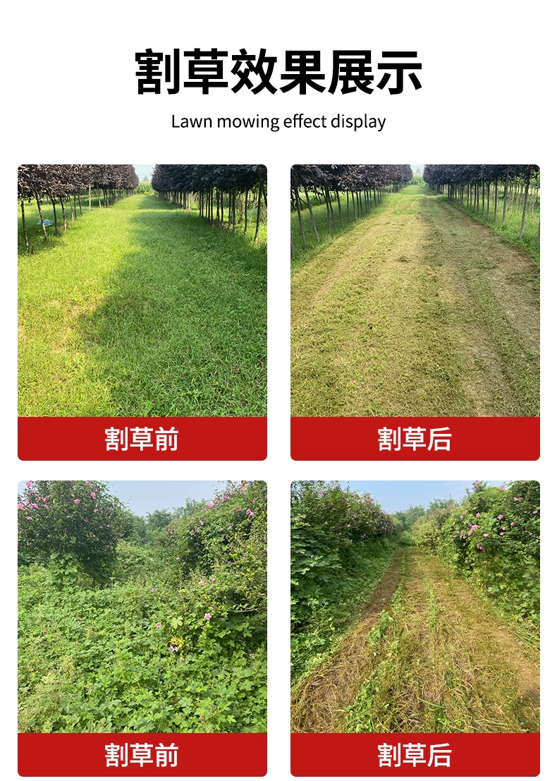 Remote controlled tracked lawn mower, fully automatic orchard and mountain agricultural weeding machine, high-power lawn mowing and clearing machine