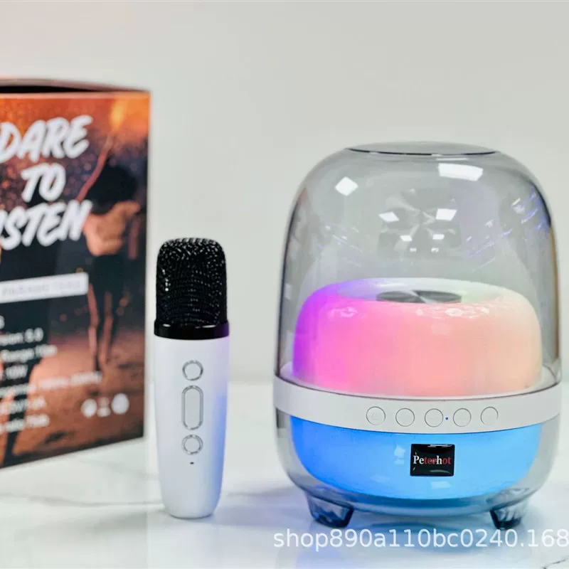 Bluetooth-колонка Manha N29 с прозрачным корпусом и подсветкой