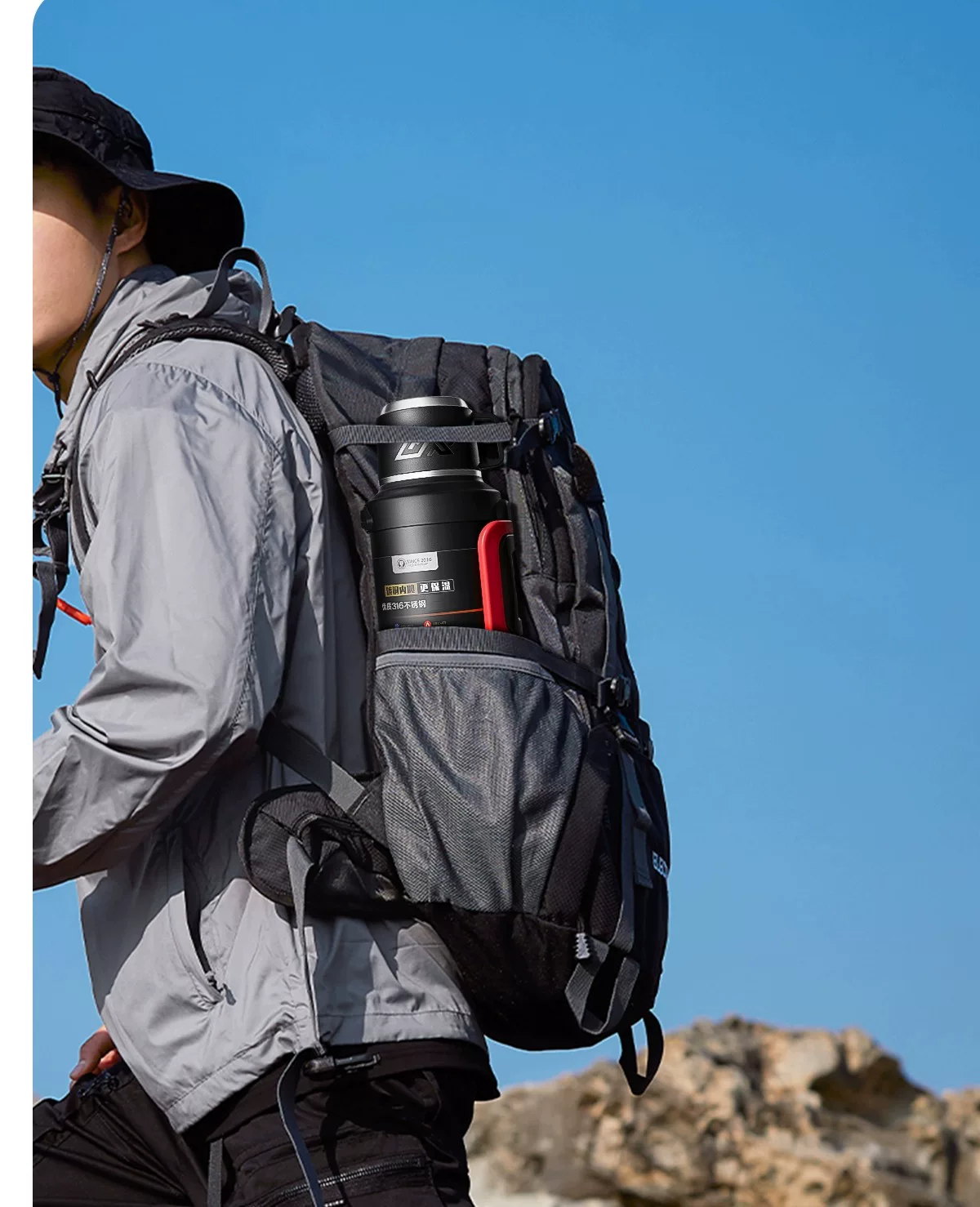 Insulated Cup Large Capacity Outdoor Insulated Pot Large Household Hot Water Bottle Water Bottle Travel Portable Construction Site Insulated Water Cup