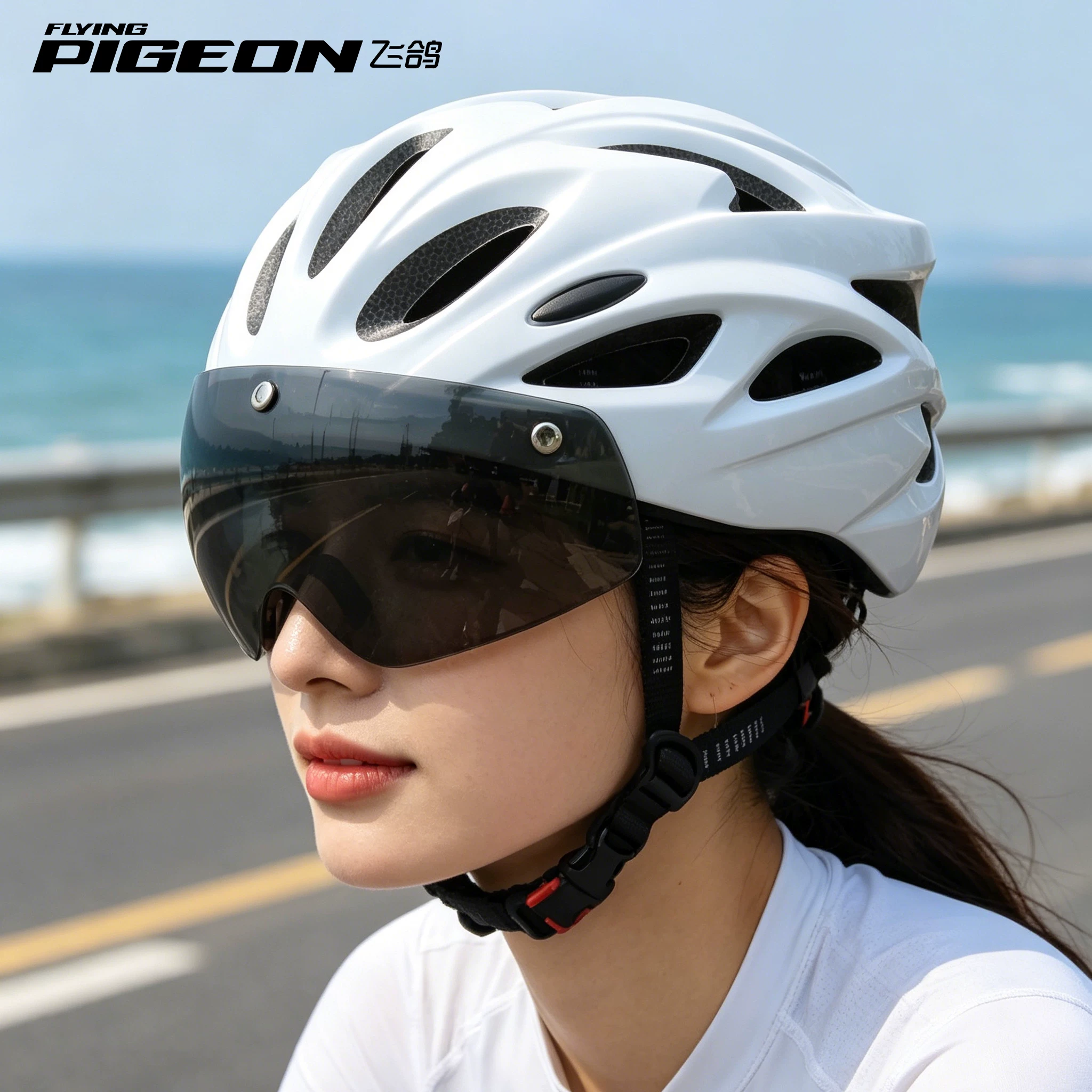 Flying pigeon bicycle riding helmet integrated molding road bike mountain bike helmet protective gear for men and women riding equipment