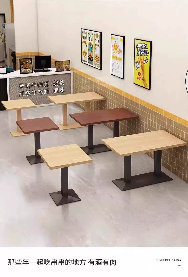 Dining chairs, fast food restaurants, dining table and chair combinations, small household rectangular dining tables, modern simple and luxurious dining tables