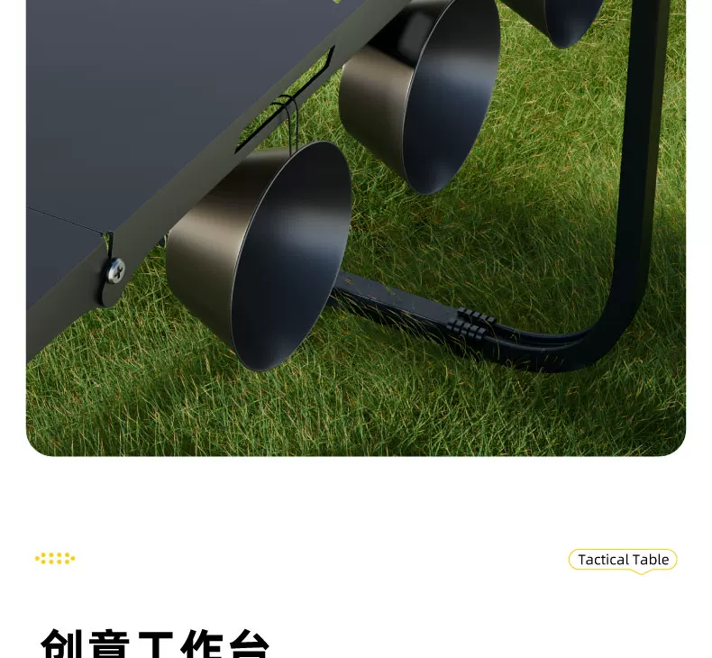Normalize outdoor folding table multifunctional IGT tactical table portable picnic camping table and chair equipment complete set