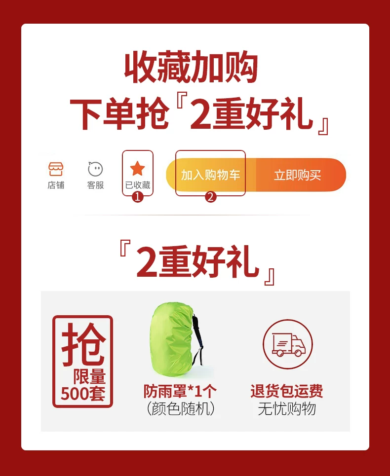 轻便专业登山包男防水大容量户外徒步运动露营冲顶旅行双肩背包女