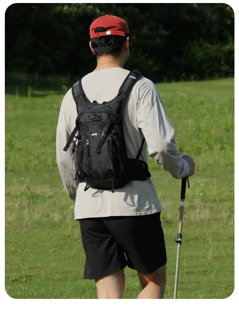 JEEP/Jeep Outdoor Backpack Men's Mountaineering, Running, Cycling Bag Women's Travel Camping Bag