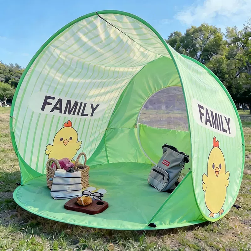 Tent camping, picnic equipment, opening and closing, no need to set up, outdoor beach, children's simple and portable camping