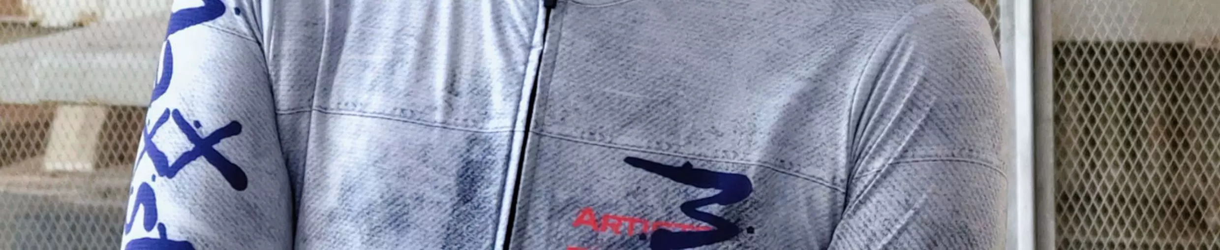 Maxxstorm Racing Mastone Retro Graffiti Breathable Cycling Short Sleeves Tight Fit Slimming Cycling Clothing Equipment