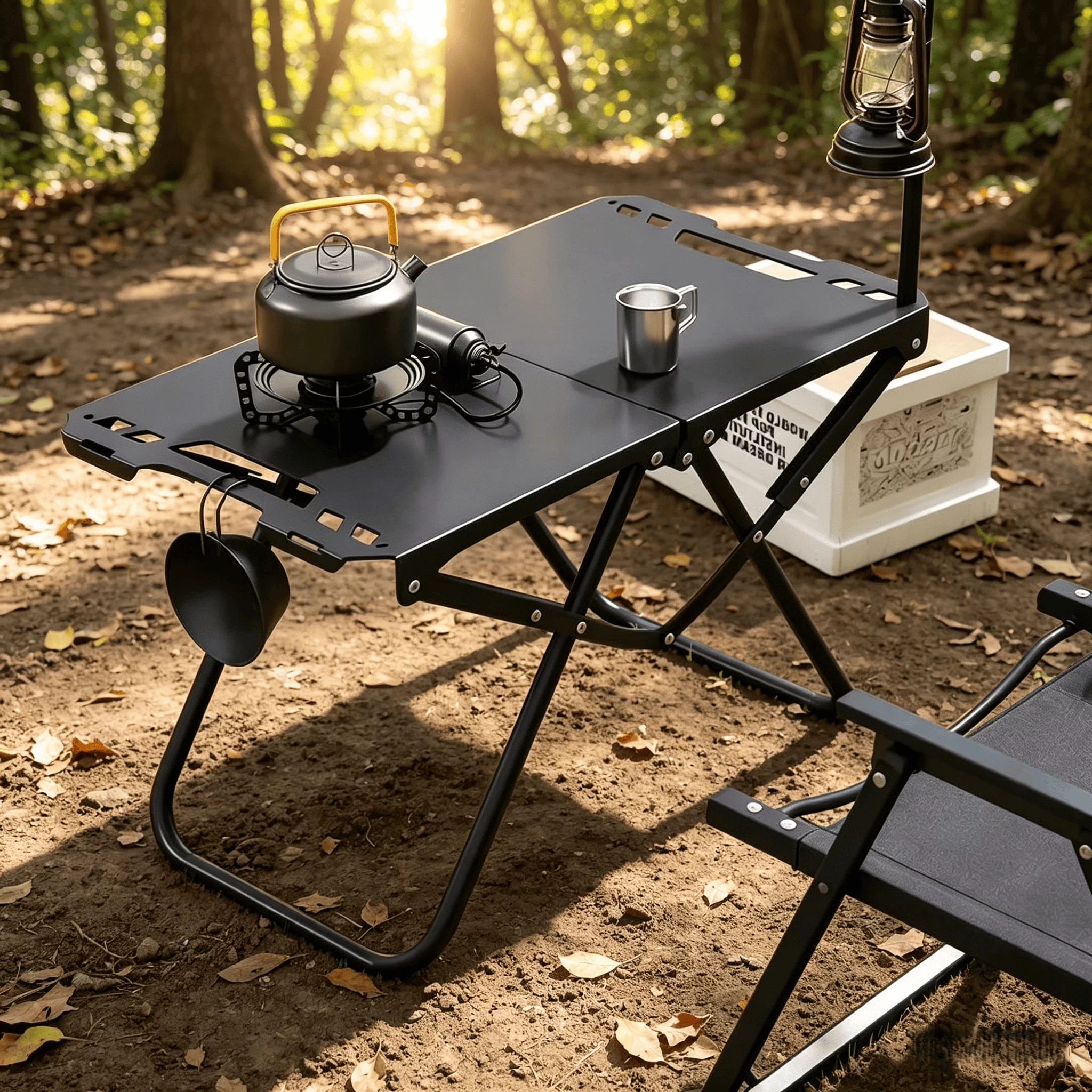 Outdoor Folding Quick Open Table Camping Portable GIT Tactical Table Tea Table Multi functional Picnic Thick Folding Tactical Table