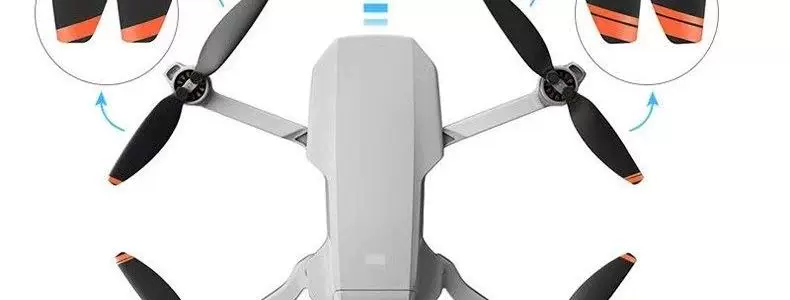 Suitable for DJI Mini 2/2SE/4K propeller, low-noise wing propeller, drone blade accessories