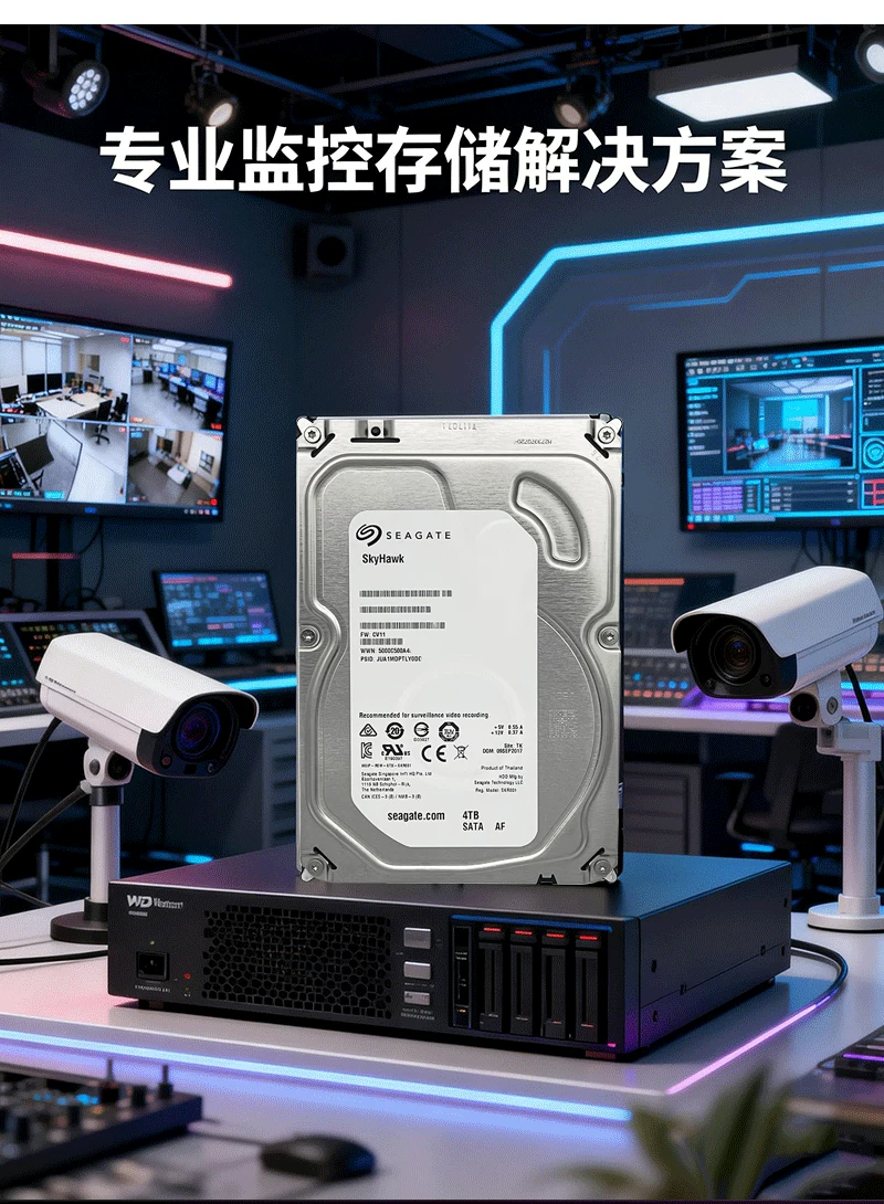 Seagate WD/Western Digital 1TB mechanical hard drive 2T monitoring 3.5-inch desktop computer 3T gaming 4T high-speed sata3