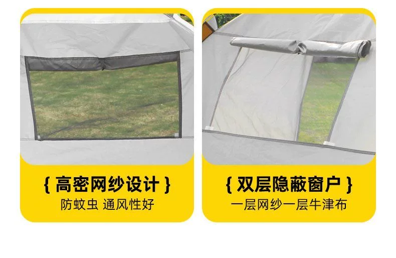 Fully automatic outdoor beach tent for 3-4 people for outdoor fishing, camping, rain protection, sun protection, park outings, portable folding