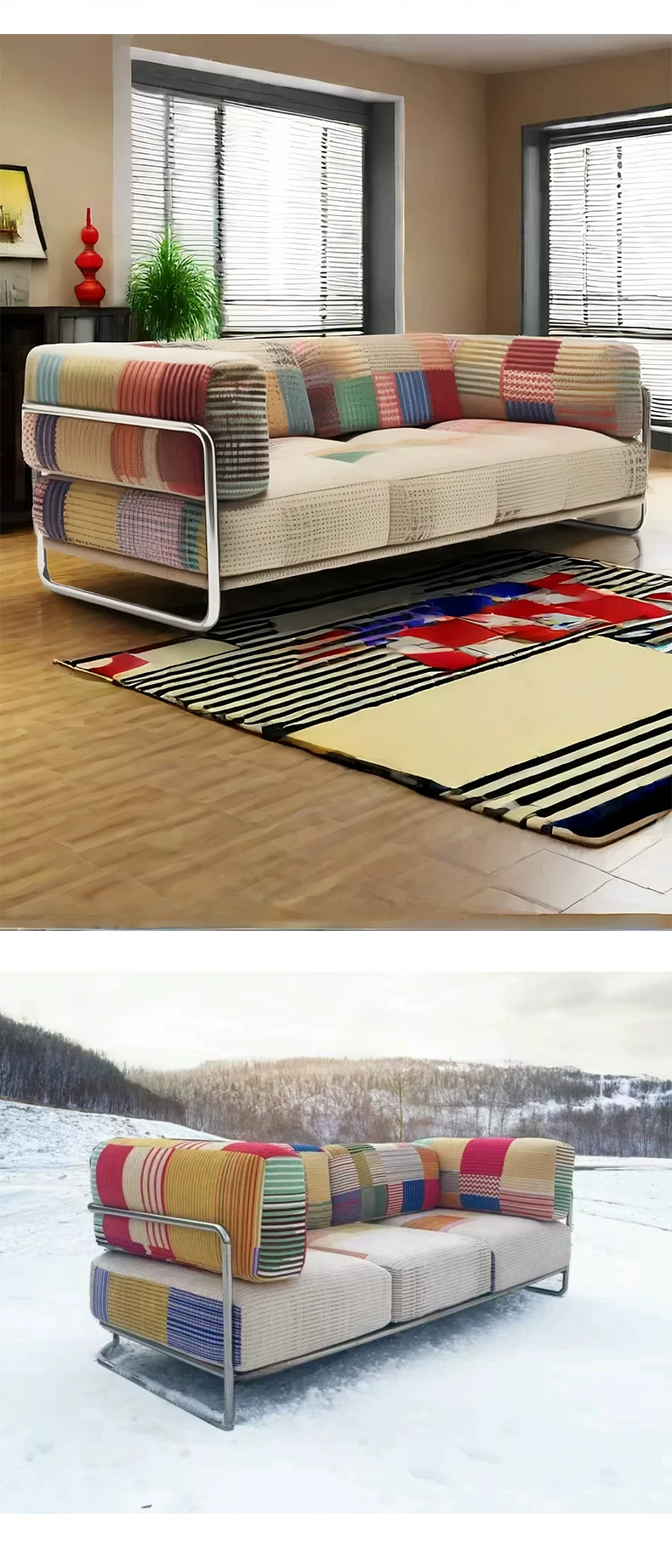 Диван прямой радужный Bauhaus #0 Factory Rainbow sofa