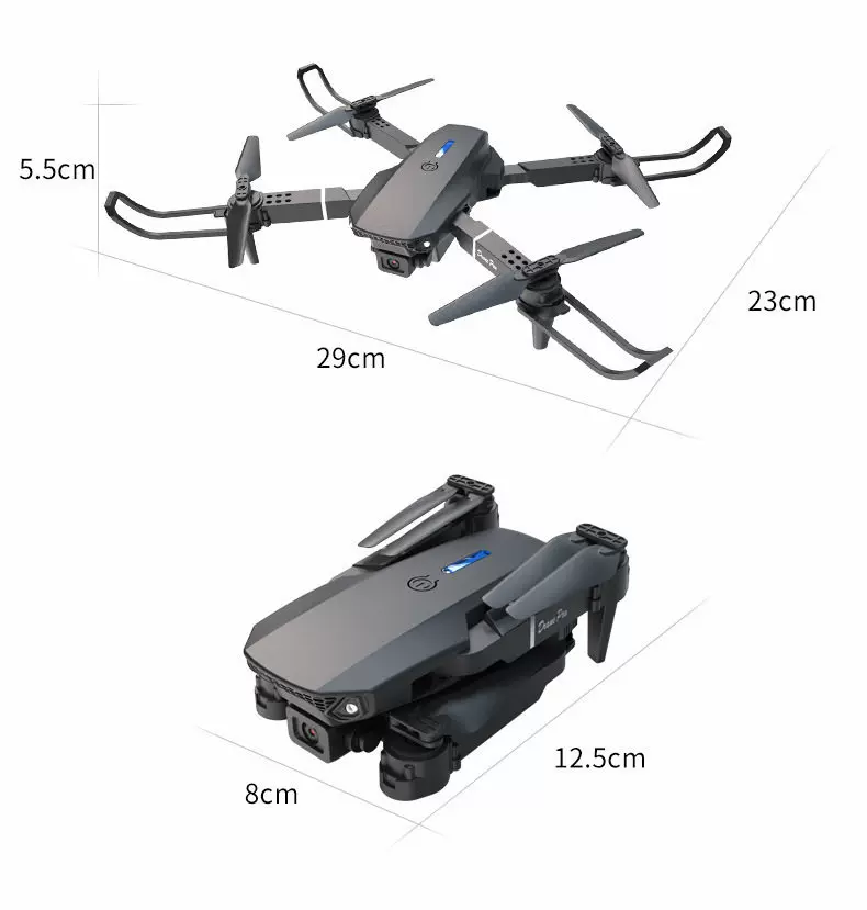 Entry level folding drone, children's birthday gift, anti fall remote control aircraft, high-definition aerial photography, dual quadcopter aircraft