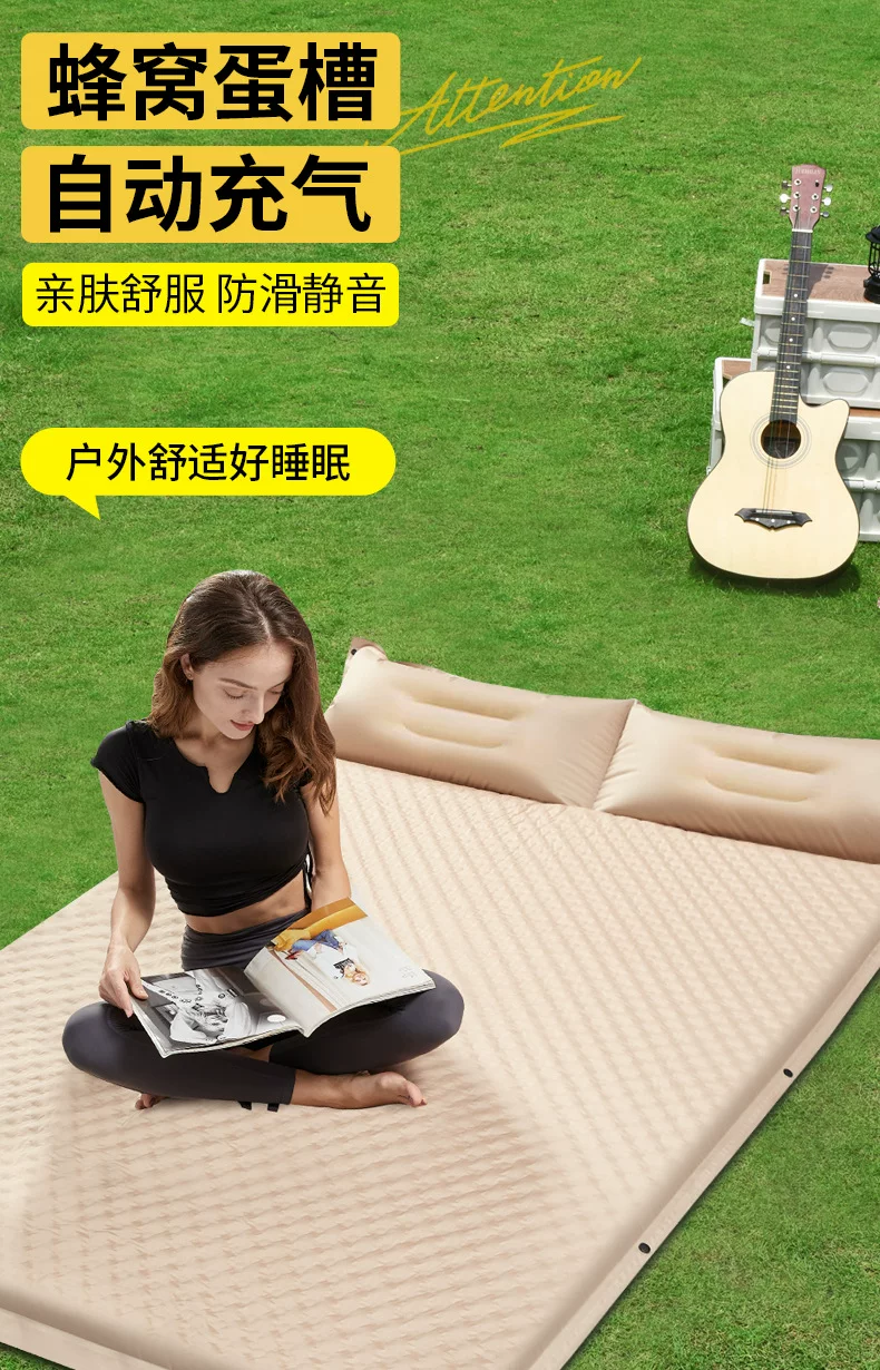 Automatic inflatable mattress for outdoor camping, portable air mattress for home use, floor mats, sleeping mats for camping, moisture-proof tents, and floor mats