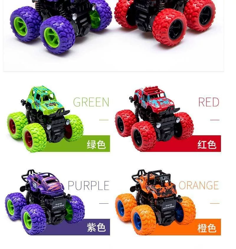 Inertial off-road vehicle toy super drop resistant climbing car model, nostalgic four-wheel drive toy car, like a real drop resistant car
