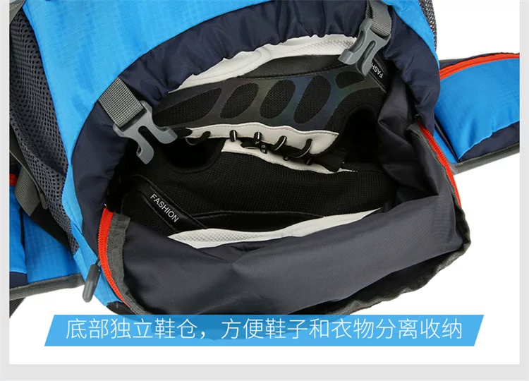 60+5L Professional Outdoor Mountaineering Large Capacity Lightweight Travel Hiking Backpack Waterproof Camping Backpack