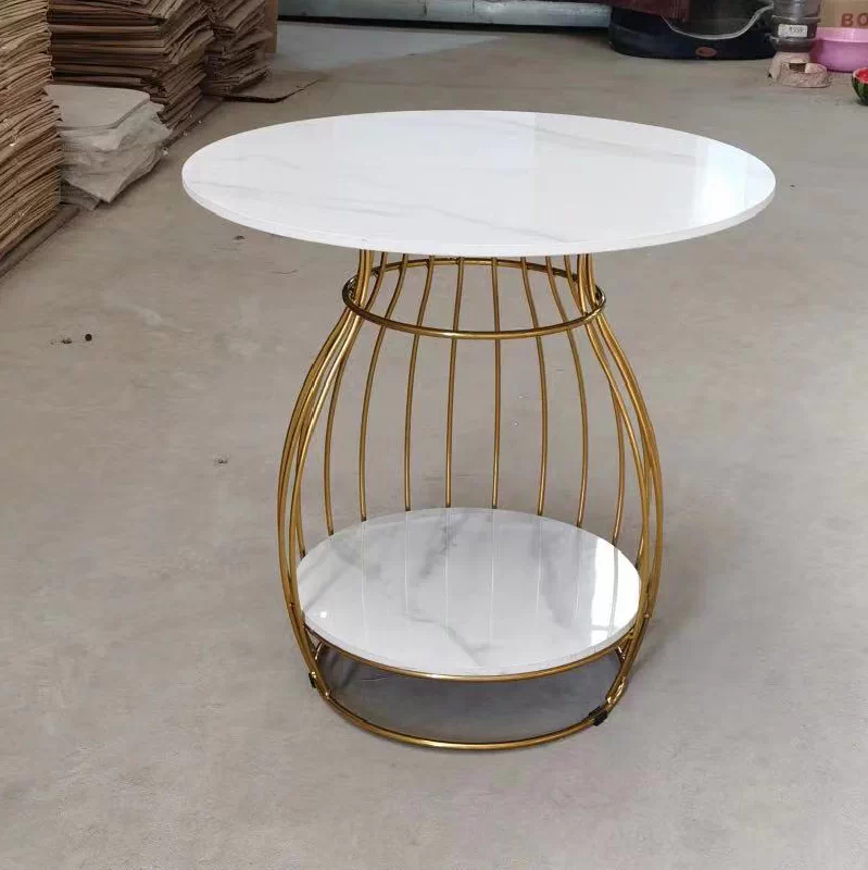 Nordic Leisure Living Room Fabric Sofa Tea Table Internet Celebrity Bedroom Balcony Single Leisure Chair Iron Art Lazy Sofa Chair