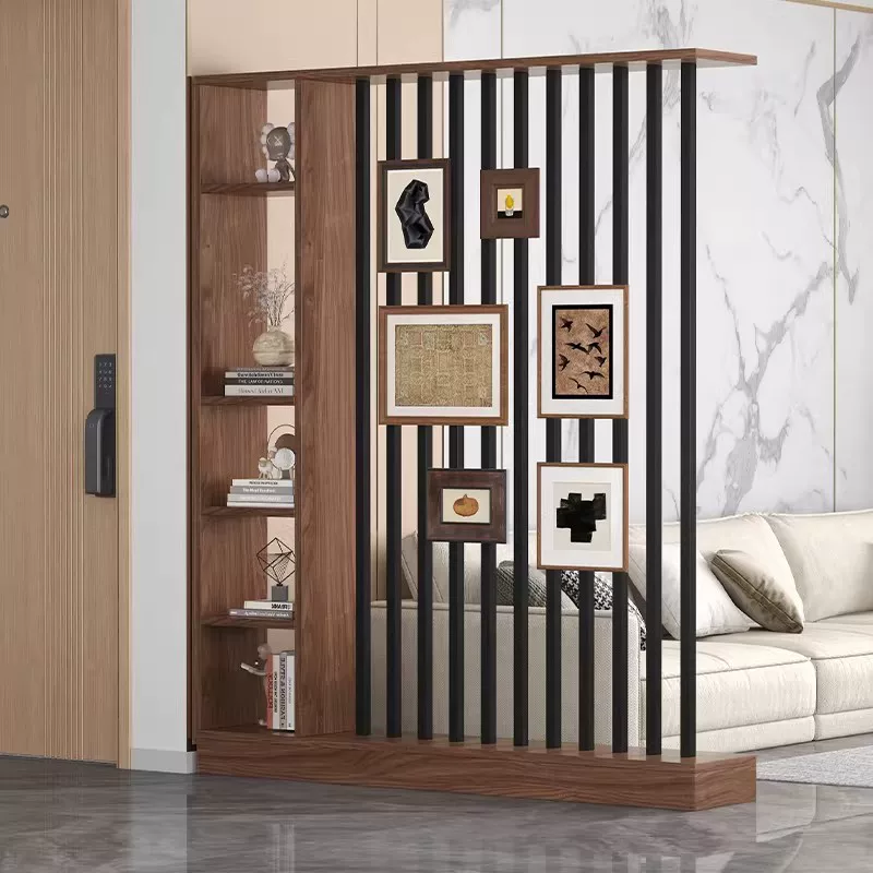 Floor to ceiling screen partition, foyer cabinet, living room, new home style, creative Chinese style, front door decoration, screen cabinet