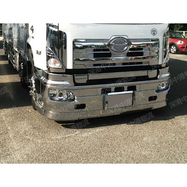Подходит для больших грузовиков HINO Hino 700, модифицированный передний бампер, полностью гальванический объемный объемный передний бампер, объемная защита от столкновений