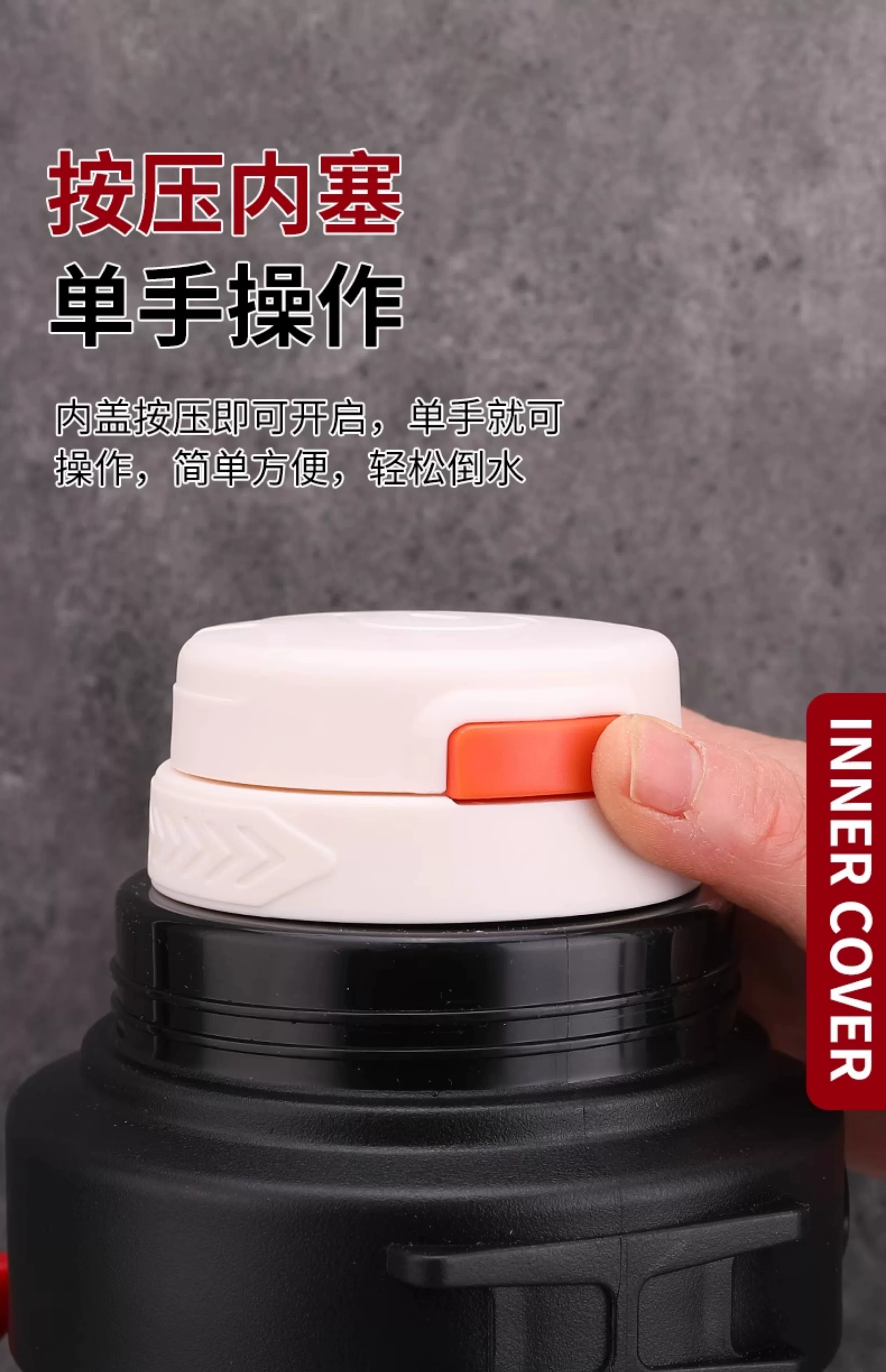Insulated cup with a large capacity of 5000ml, portable outdoor household hot water bottle, authentic kettle, car water cup