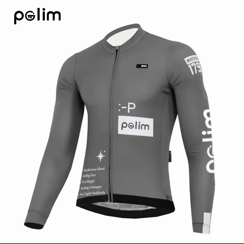 Red book hot selling long sleeved cycling clothes, slim fit British style motorcycle clothes, cycling clothes, road bikes for men and women