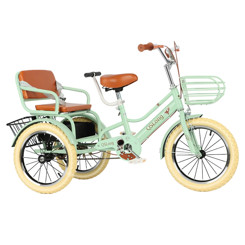 Children's pedal tricycle, pedal tricycle, double tricycle, manned tricycle, baby tricycle, 3-5-9-10