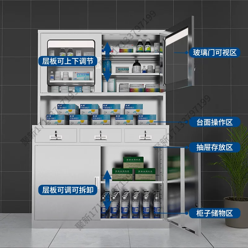 Шкаф для медикаментов из нержавеющей стали 304 Ju Sheng JS-02