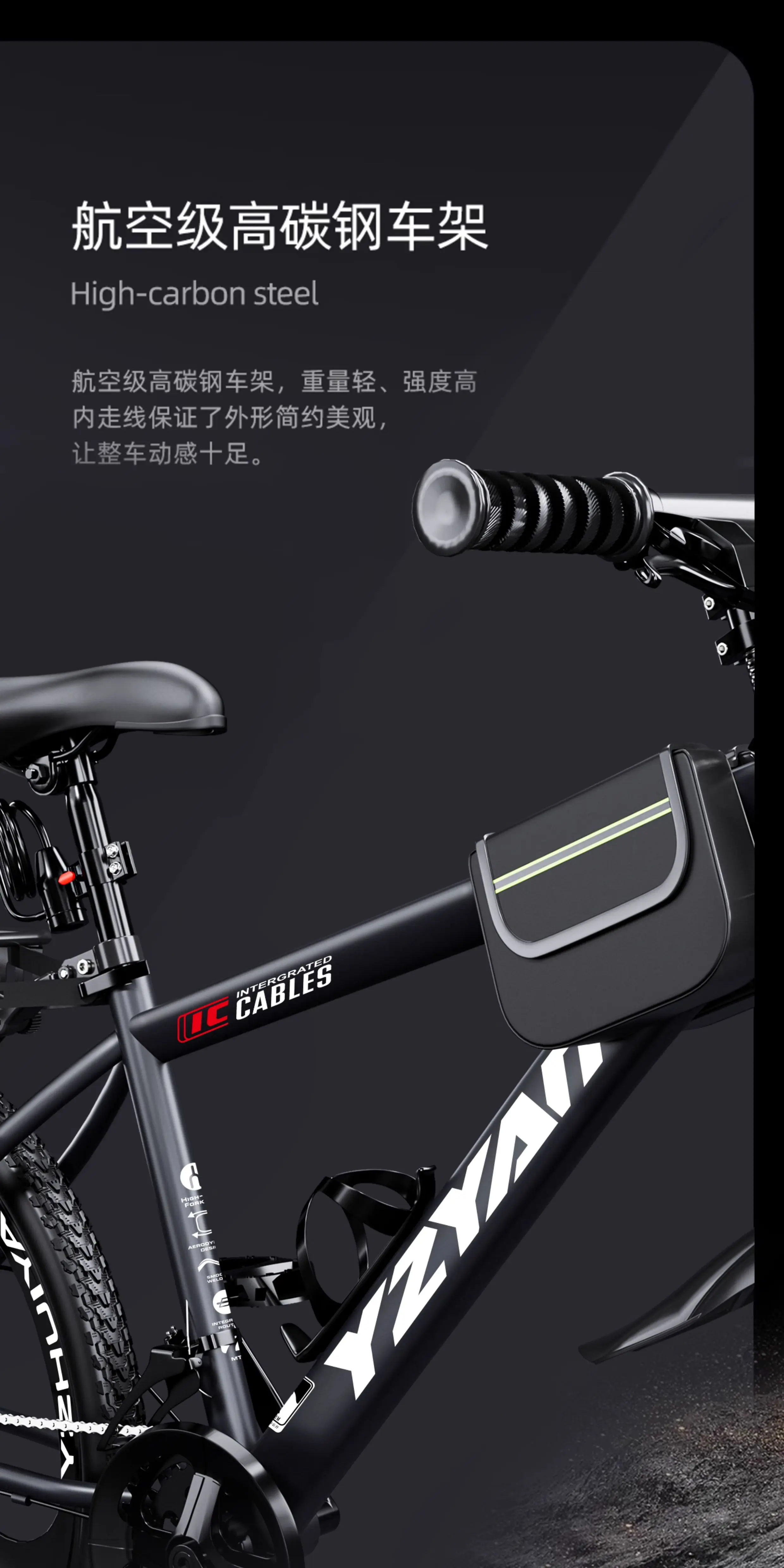 Mountaineering bicycles for adults, men and women, shock absorption, variable speed, off-road, road cycling, commuting, teenagers, students