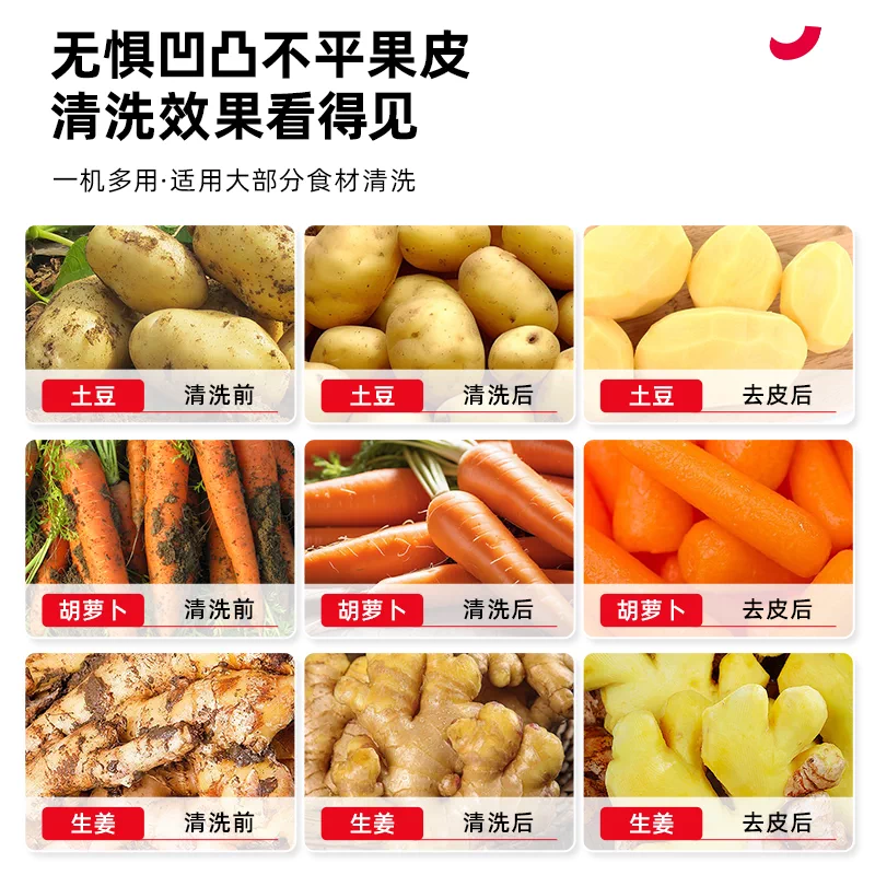 Промышленная машина для чистки и мойки овощей Zhigao