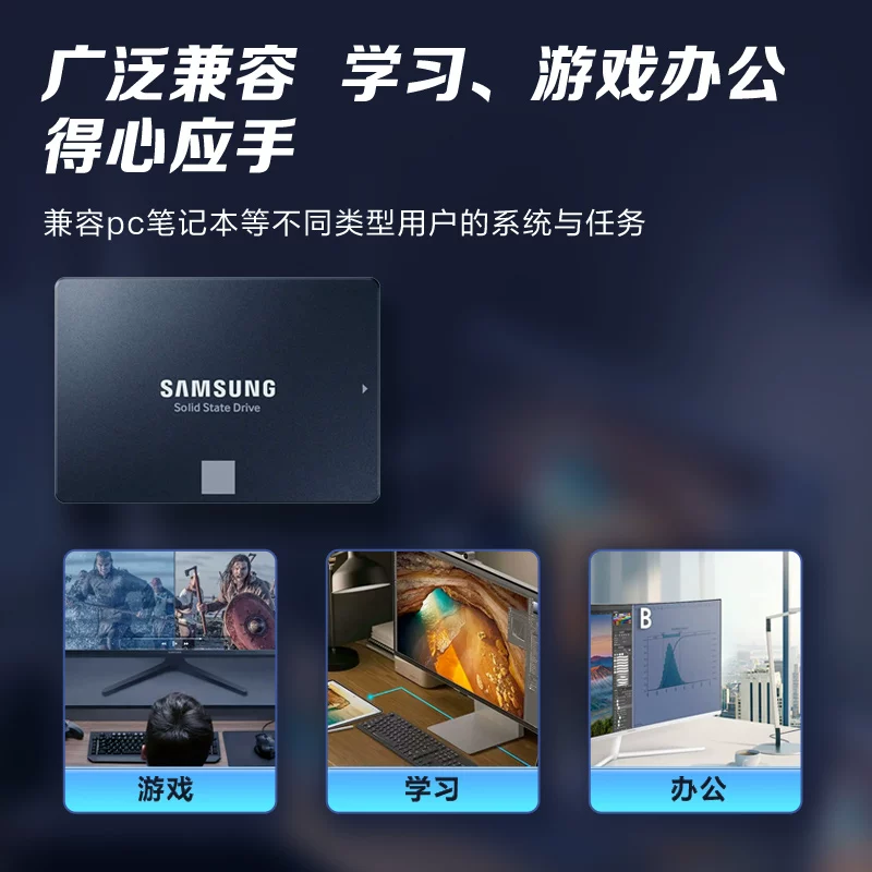 Твердотельный накопитель Samsung 870 EVO 1 ТБ, ноутбук, настольный компьютер, 2,5-дюймовый твердотельный накопитель с интерфейсом SATA