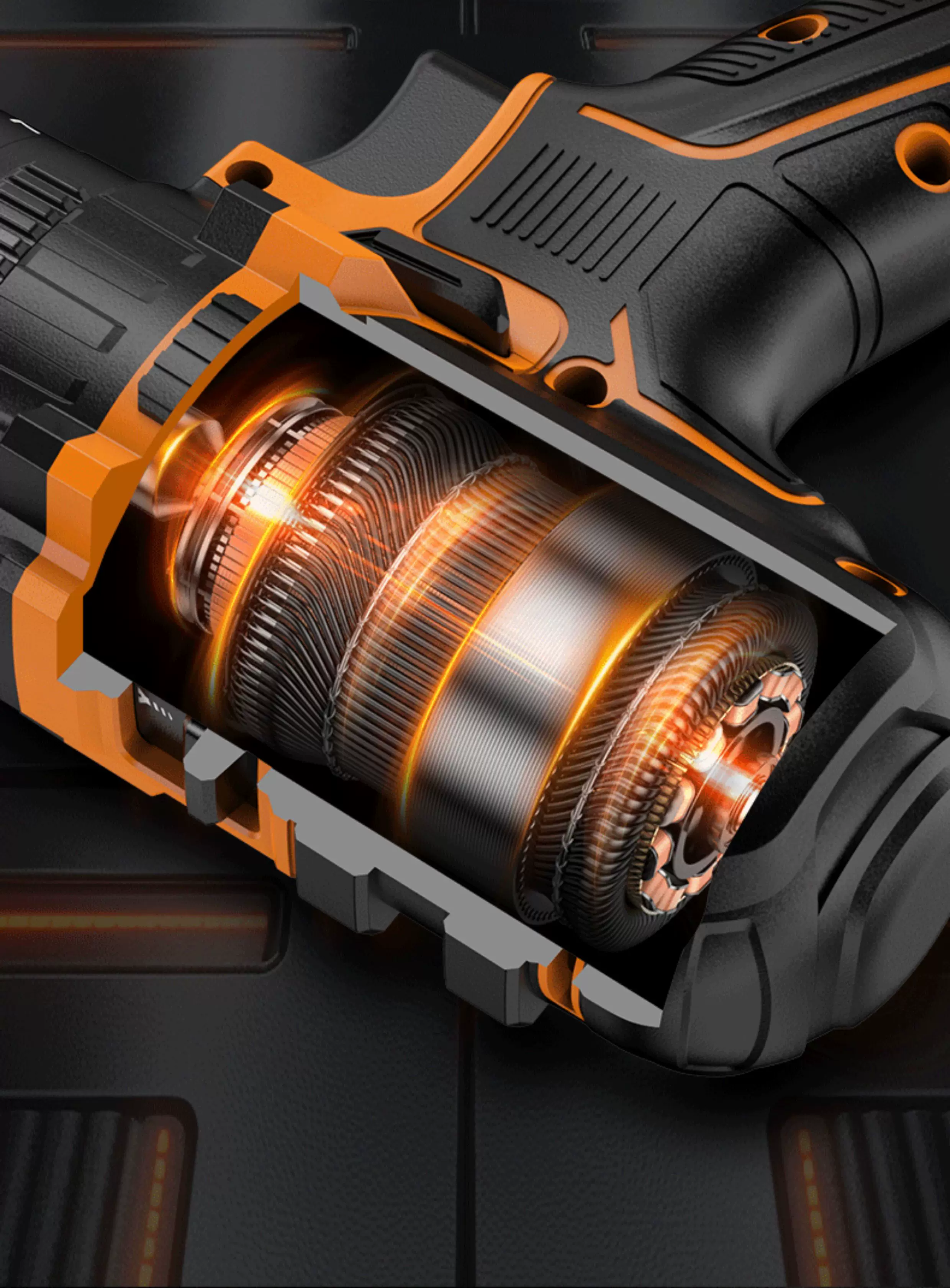 Komax household multi-function tool box set, Zhejiang-made electrical hardware kit, including a brushless electric drill