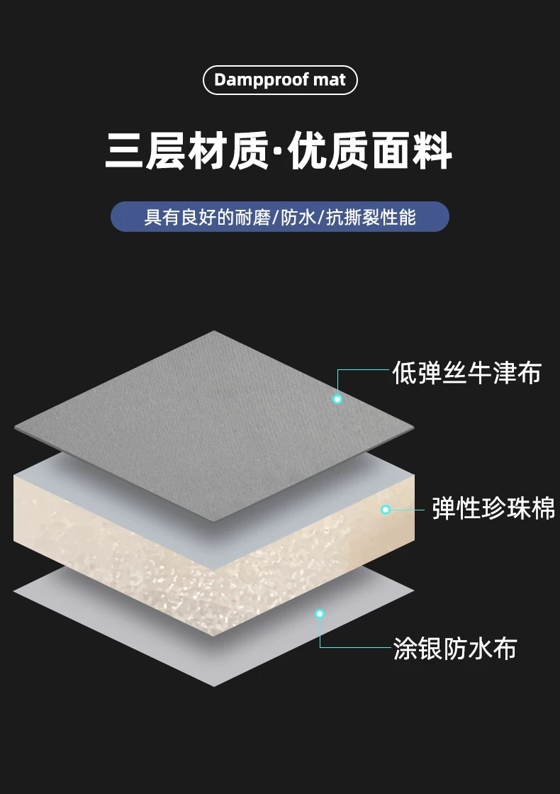 Office nap foldable mat, sleeping mat, single person portable floor mat, outdoor home moisture-proof nap mat