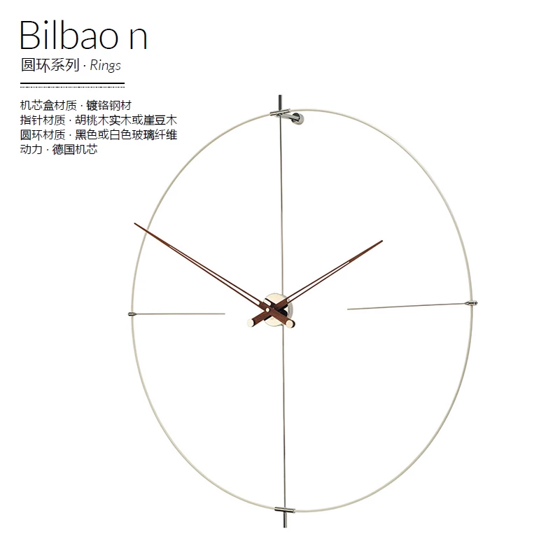 Nomon Bilbao Hanging Bell Wall Clock Clock Dofa Фоно -стены часы украшения и простая домашняя таблица 2023