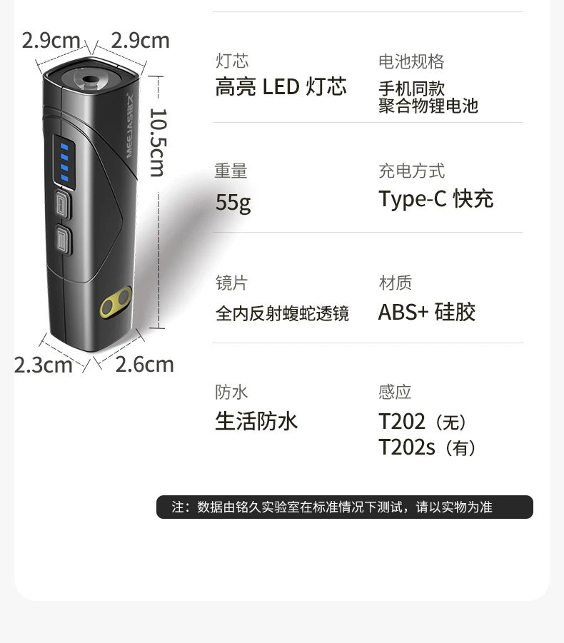 Mingjiu 2025 New Headlights with Strong Light Charging and Ultra Bright Night Fishing Special Outdoor Mountaineering Ear Head Mounted Lighting
