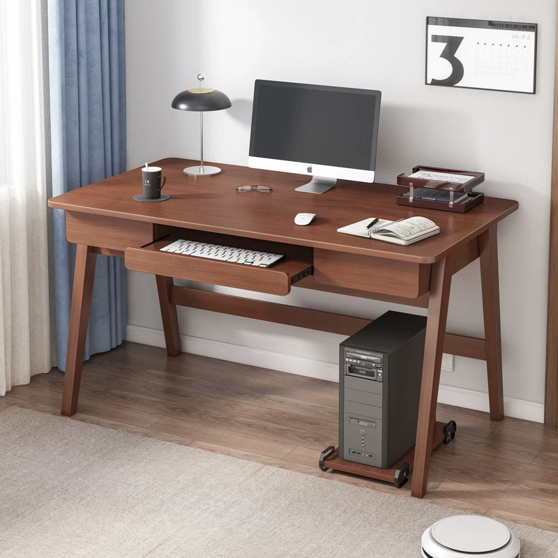 Компьютерный стол -тип настольный дом с клавиатурами для хранения сплошных деревянных столов и стульев.
