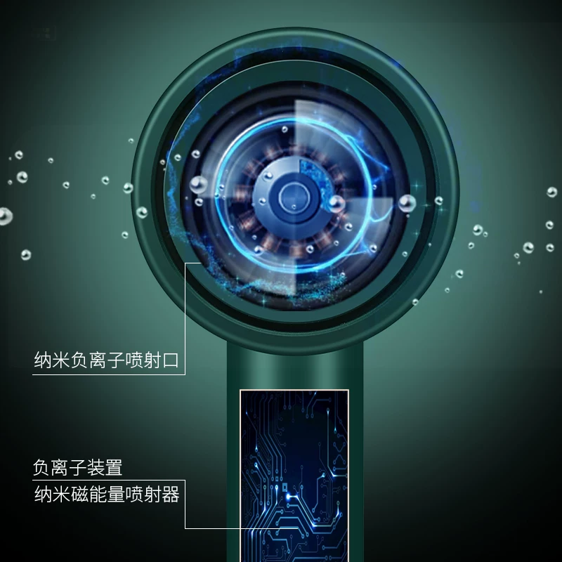 Фен для волос Shenzhen Xiao Mango T868 с ионизацией и высокой мощностью 2000Вт