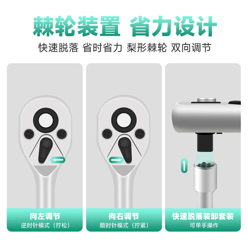 Auto repair tool set, socket wrench, ratchet, car repair combination, repair toolbox, multifunctional 1/4 inch socket wrench