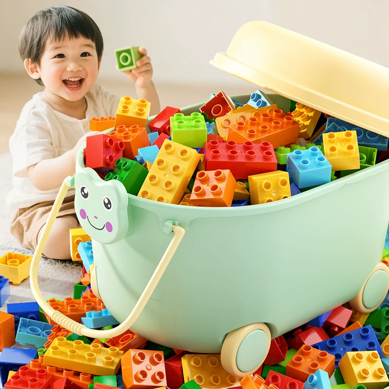 Children's building block toys for boys to assemble large particles in bulk, puzzle intelligence development for 3 to 6 years old, and brain teasers for girls