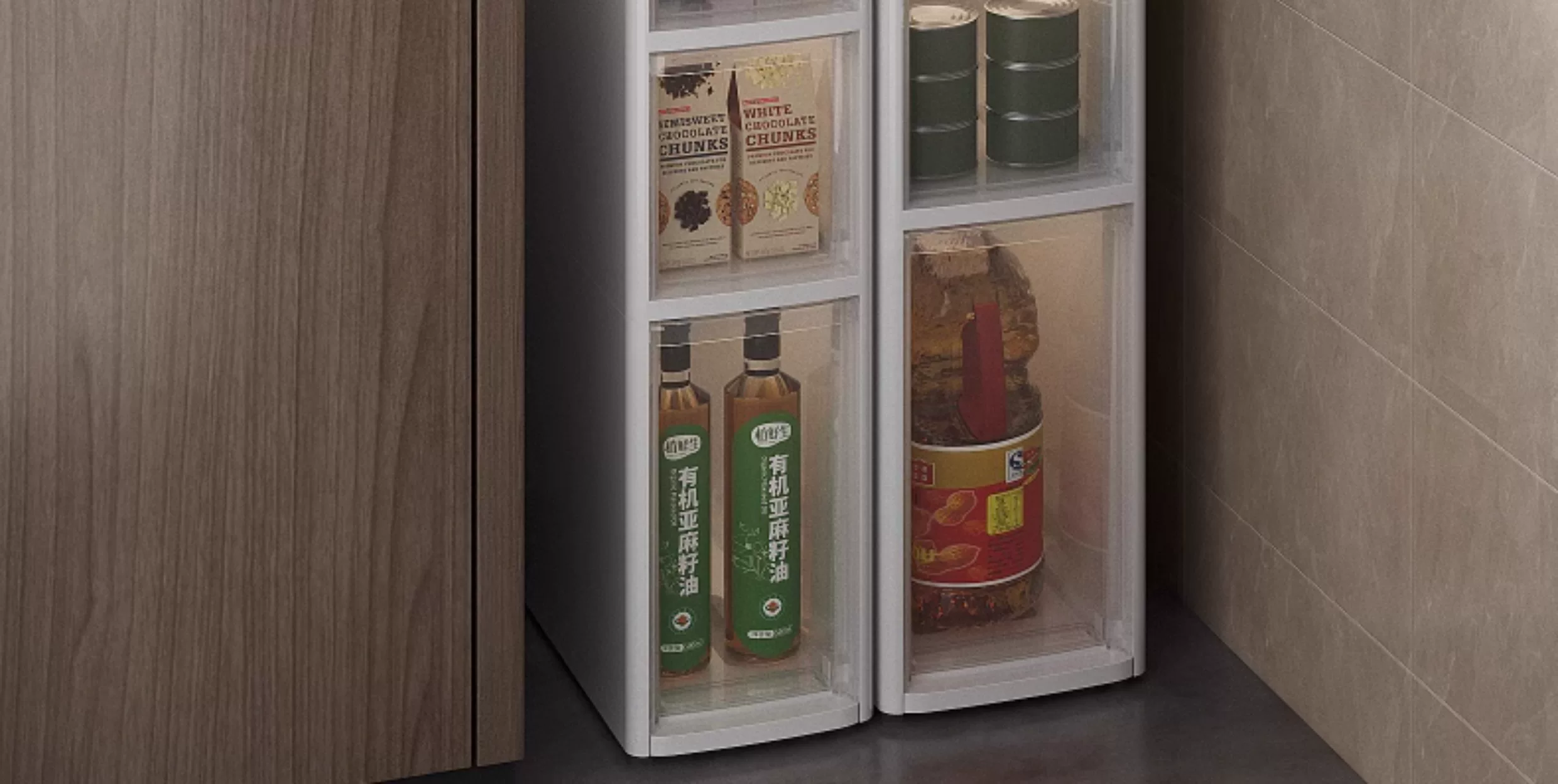 Sewing storage cabinet, kitchen shelf, 14/16/20cm ultra narrow edge cabinet, multi-layer dressing room crevice storage cabinet