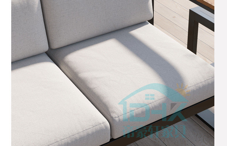 Outdoor Sofa, Courtyard Garden, Outdoor Aluminum Alloy Outdoor Tea Table Combination, Balcony, Leisure, Waterproof, Sunscreen, Rattan Weaving