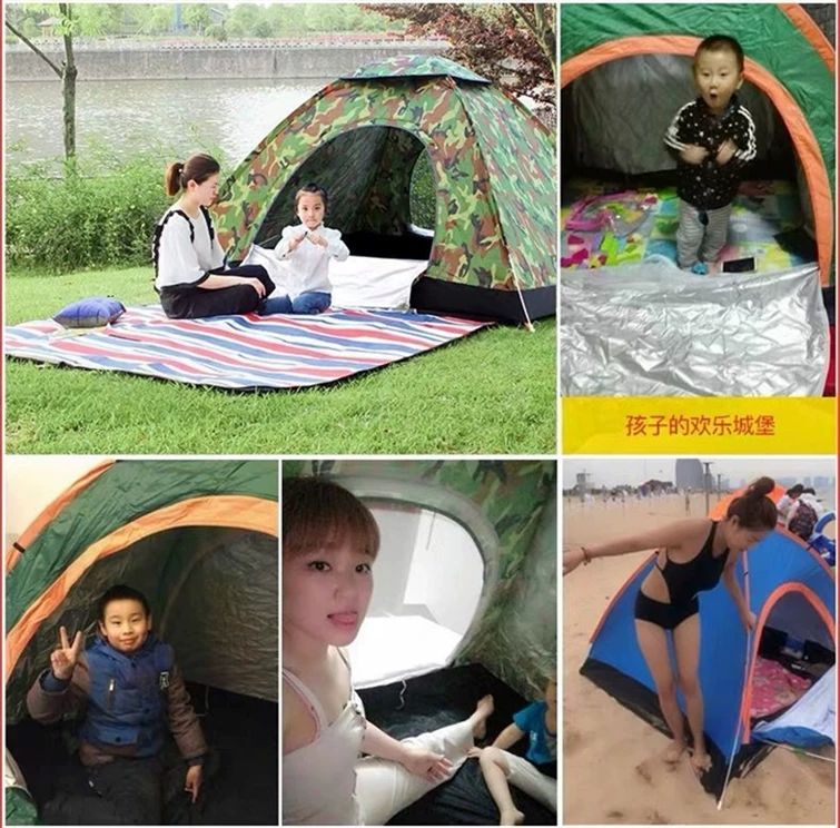 Автоматическая палатка для кемпинга 2-4 человека, быстрая установка, Outdoor, для походов и пляжа