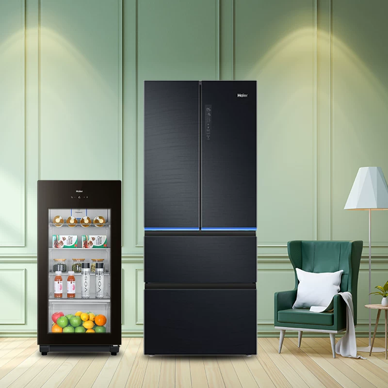 Haier Holrigrator Ice Bar 411 литр французский мульти -деревенский холодильник 137 -литровый дом использует ледяной батон