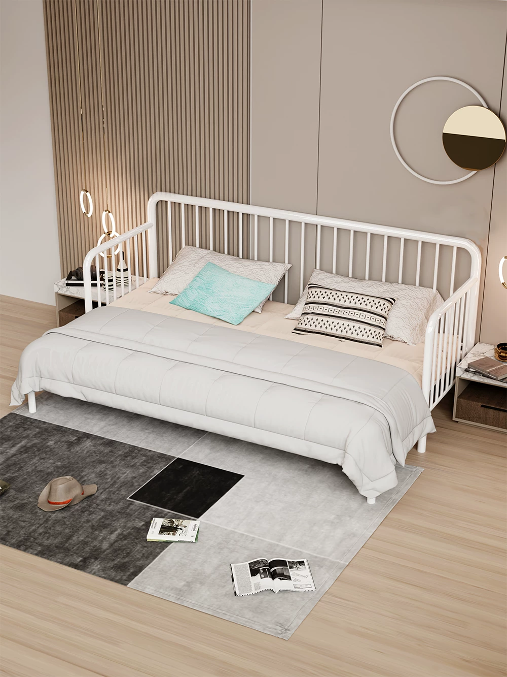 Диван-кровать раскладной металлический Other Home модель 02